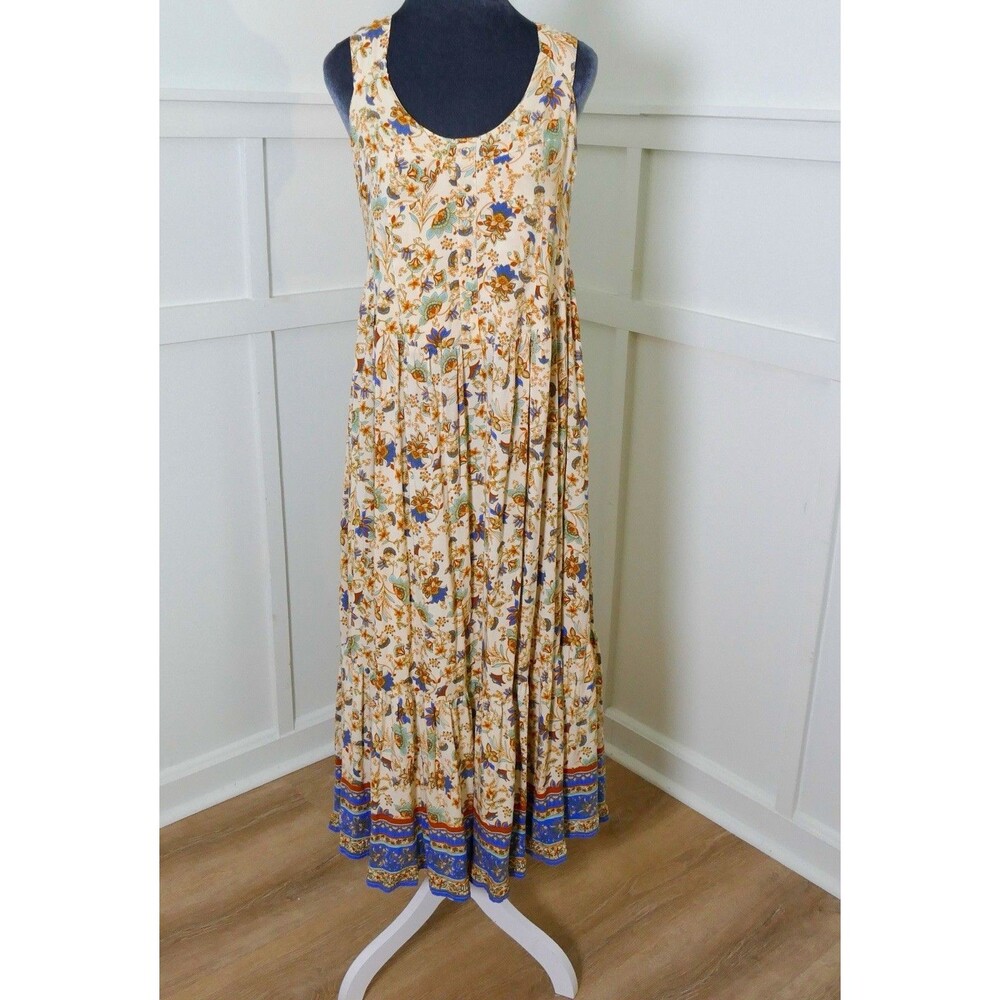 Queen of the Label Maxi Dress Size 18 Floral Cottage Core Boho